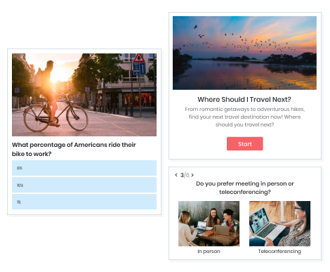 many types of engaging quizzes