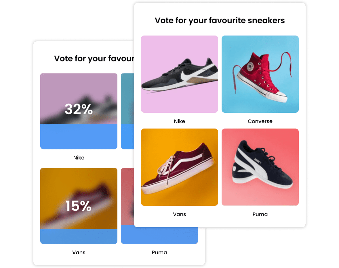 Create a fun poll in seconds without any coding using the Opinion Stage poll maker.
